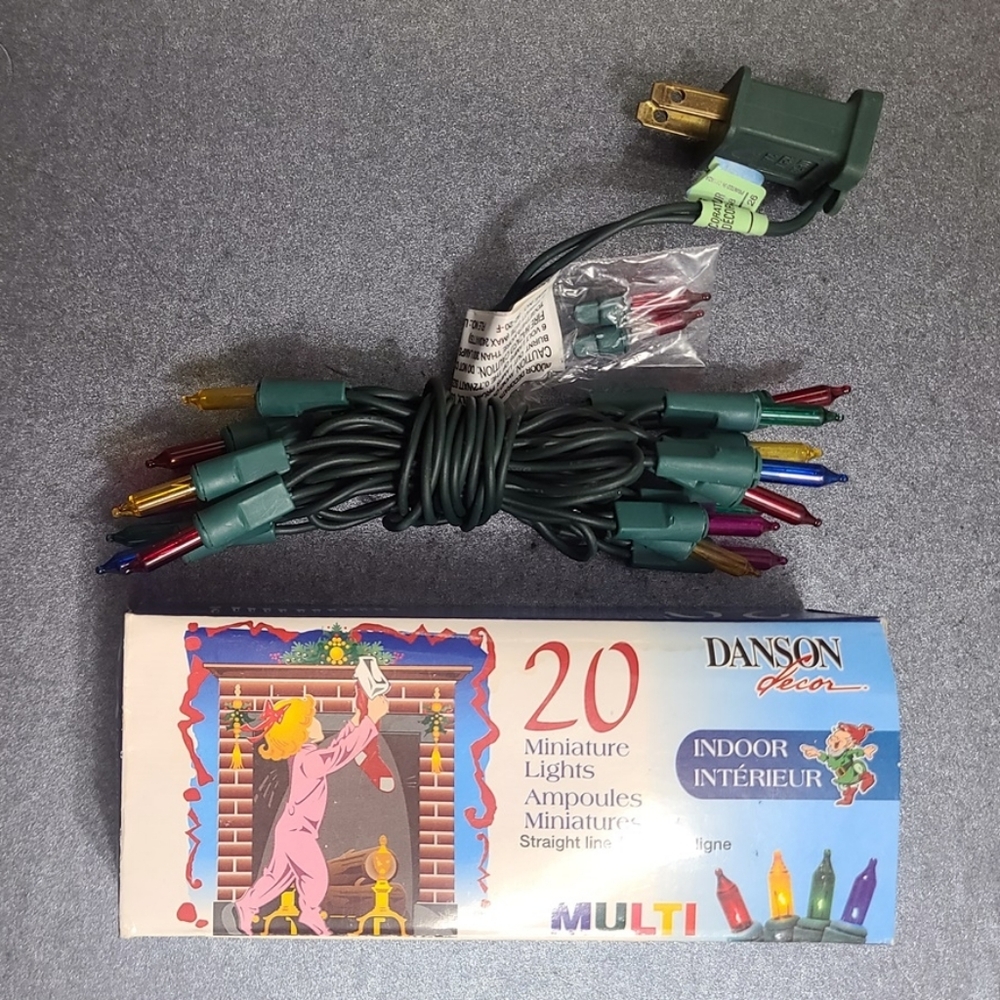 Christmas Tree Indoor Miniature Multicolor String LED Lights - 6 feet